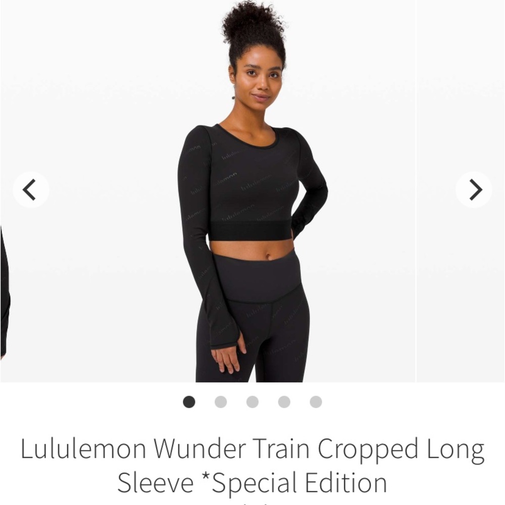 Lululemon NWT Top Long Sleeve Black